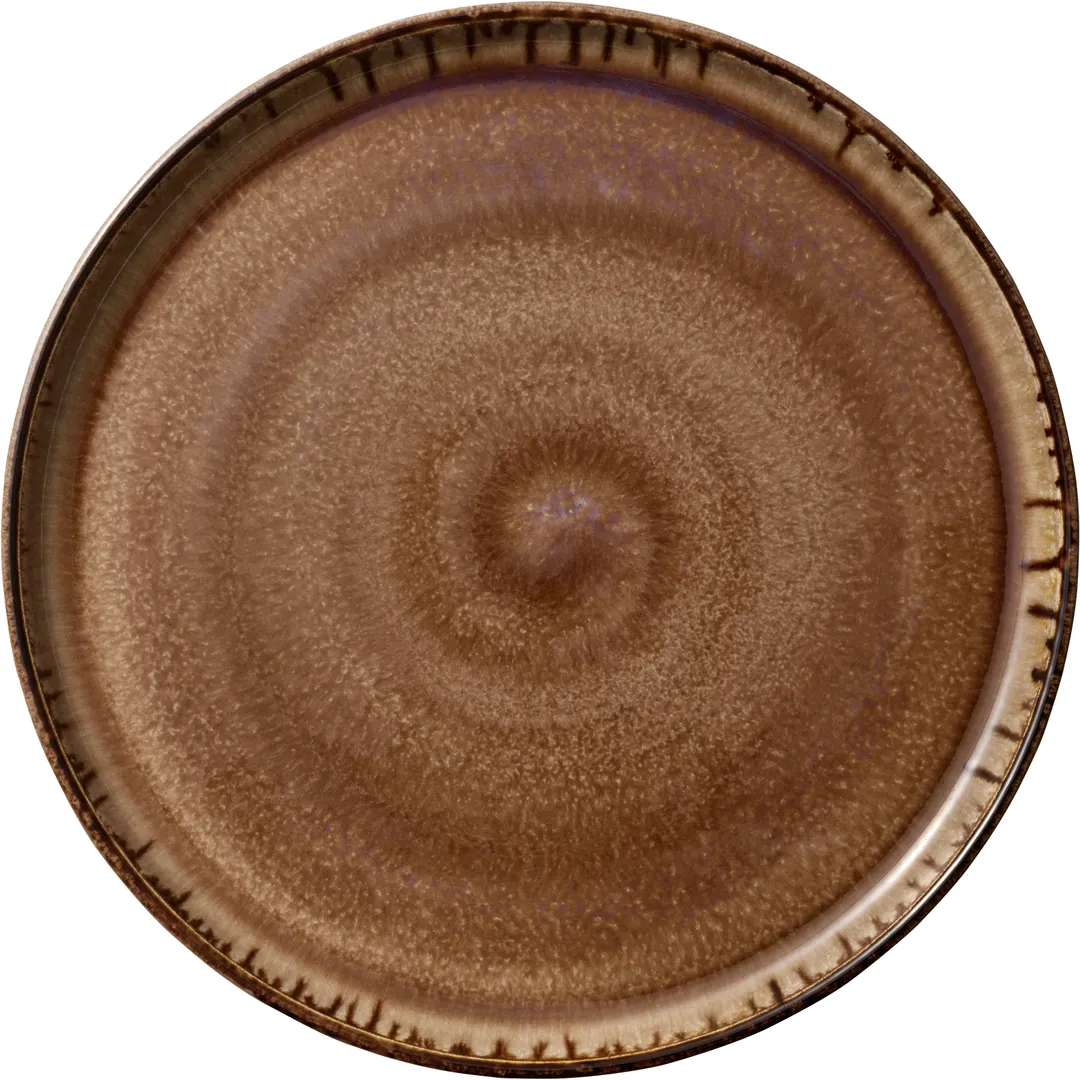 Heart & Soul 801182741000101 Round Porcelain Plate, Oyster, 10.5" x 10.5", Flat Edge - 6/Case
