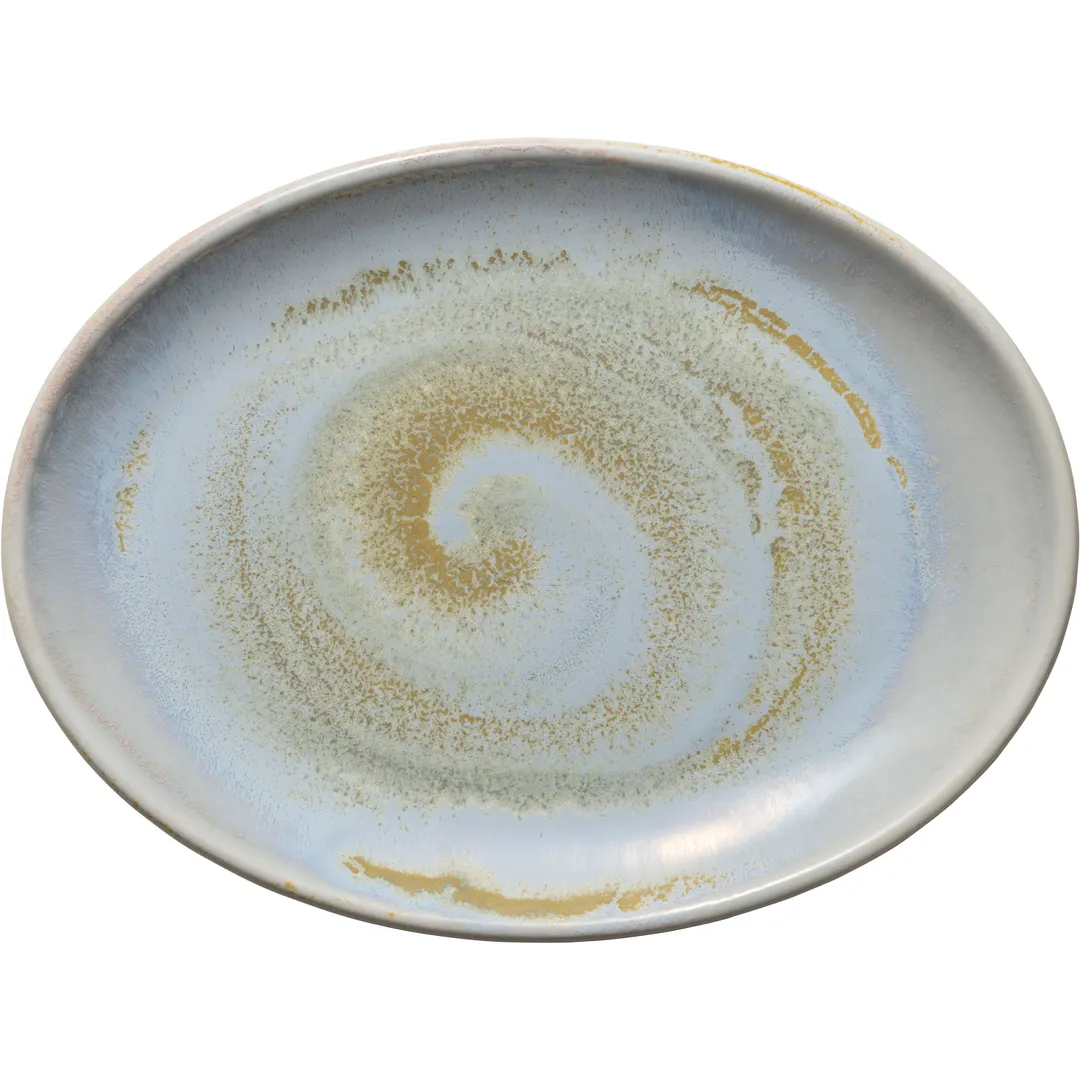 Heart & Soul 801222541000100 Porcelain Platter, 10" L x 7.5" W x 1.02" H, Coupe Rim - 6/Case