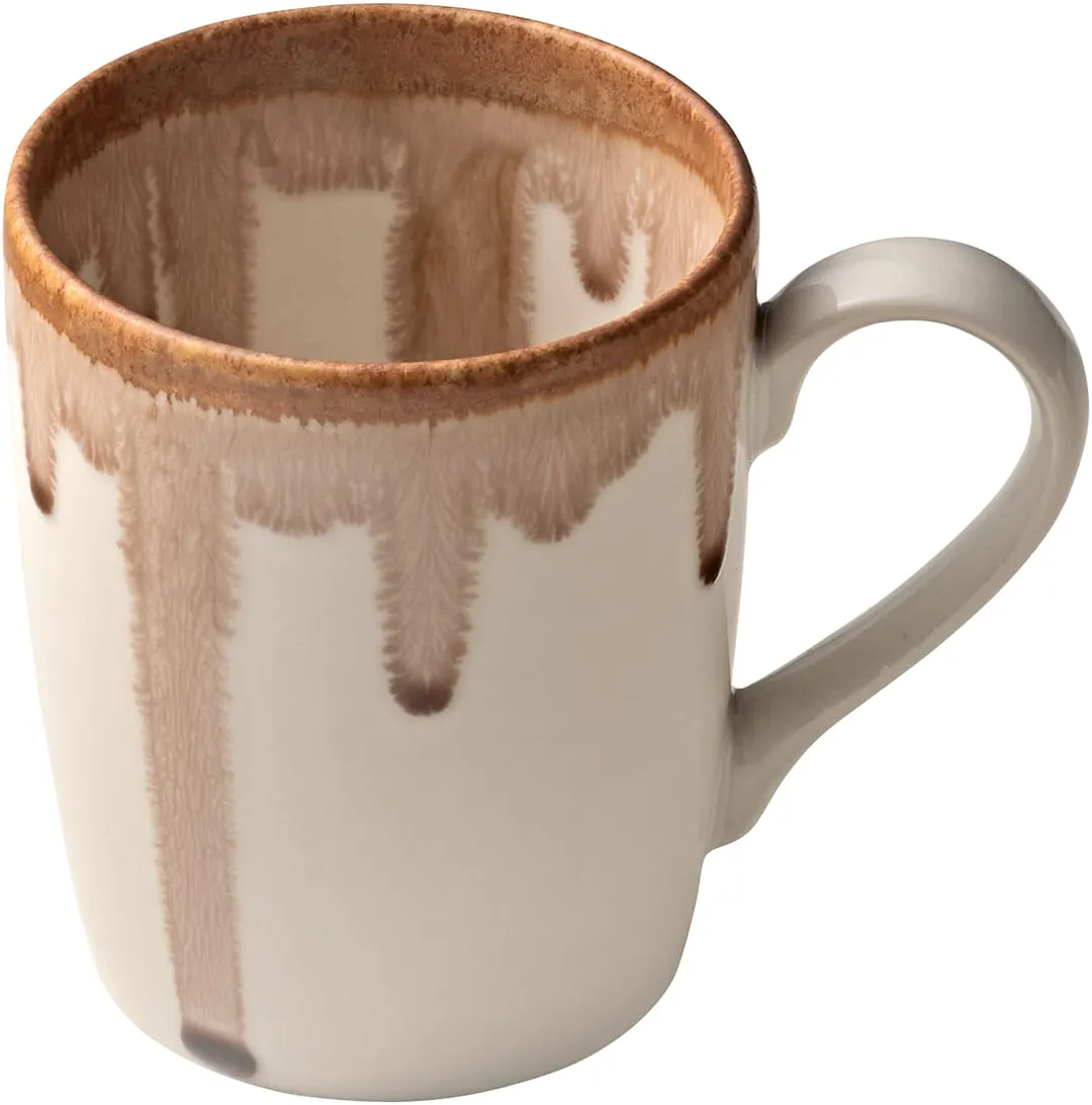 Heart & Soul 801562541000101 China Mug, 8.5 oz Oyster Porcelain, 2.95" L x 2.95" W x 3.74" H-6/Case