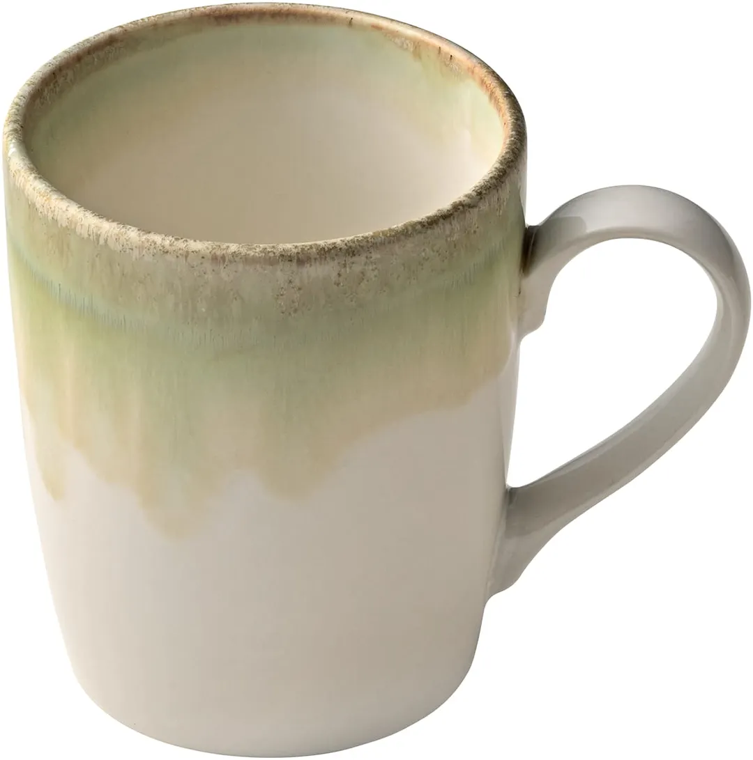 Heart & Soul 801562541000104 China Mug, 8.5 oz Porcelain, Thyme Finish, 2.95"x2.95"x3.74" - 6/Case