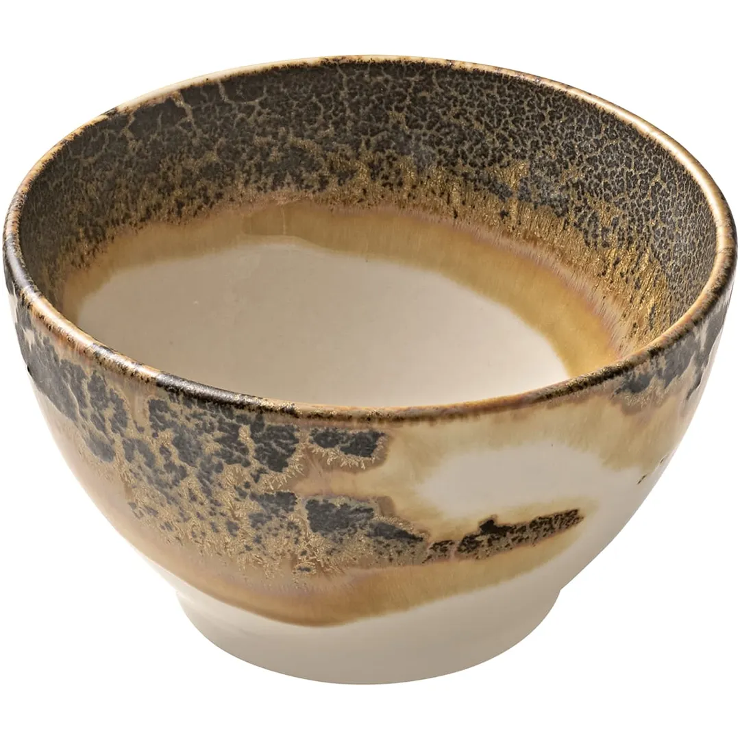 Heart & Soul 801571041000102 Cumin Porcelain Bowl, 4" Round, 8 oz, 4.06" Dia x 2.36" H - 6/Case