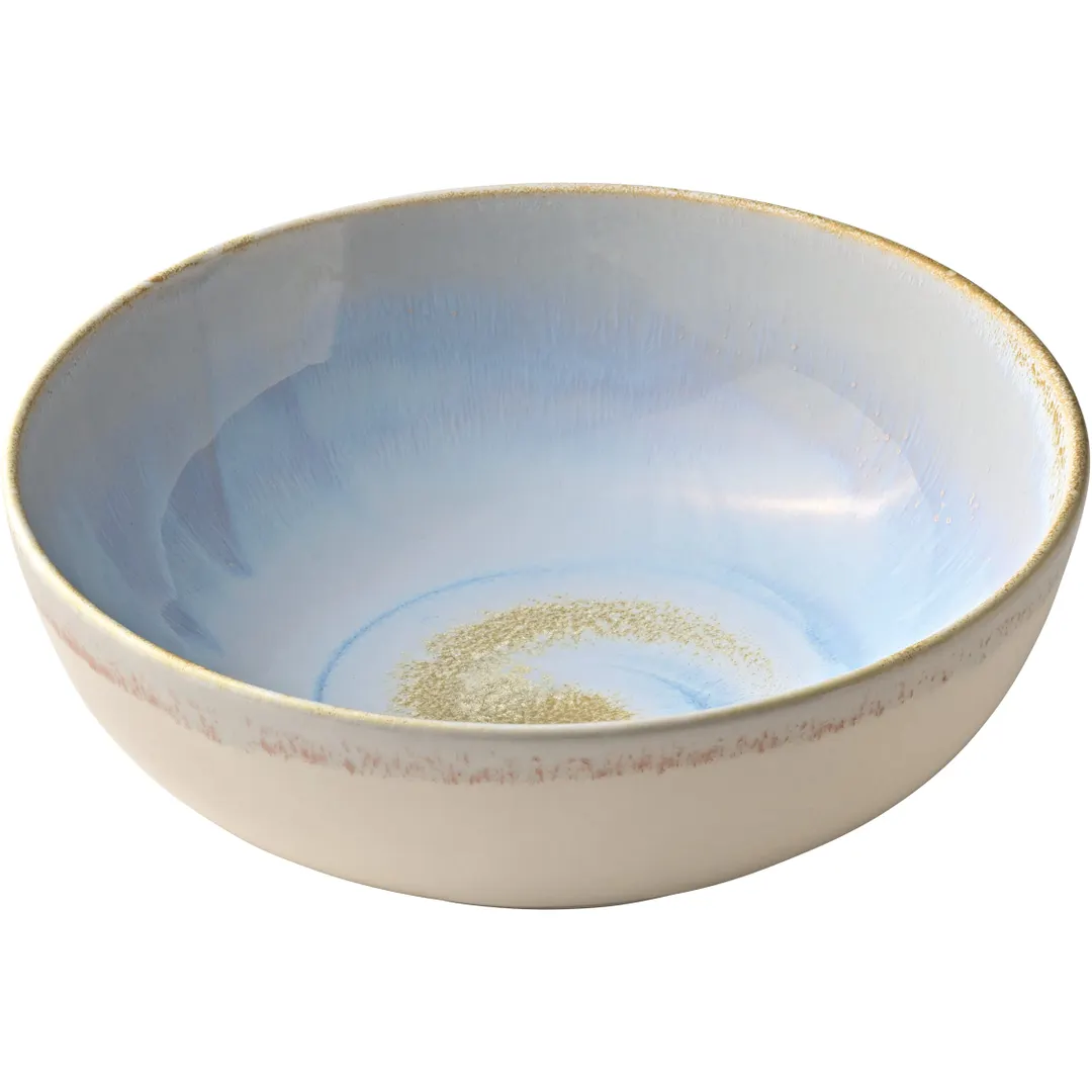 Heart & Soul 801571941000100 China Bowl - 7" Round Porcelain Breeze, 2.52" Height - 6/Case