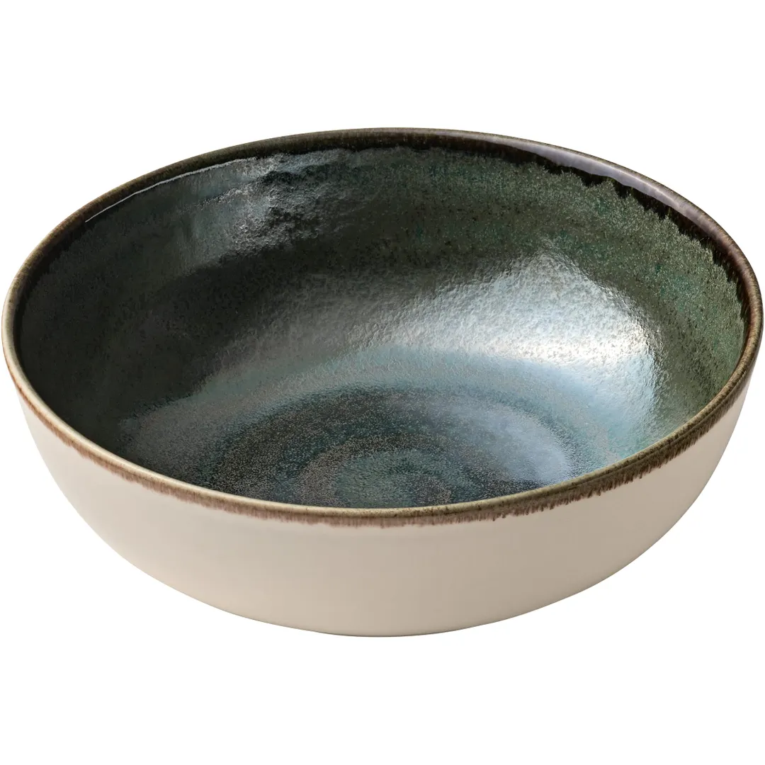 Heart & Soul 801571941000103 Round Porcelain Bowl, 7" Avocado, General Use, 6/Case