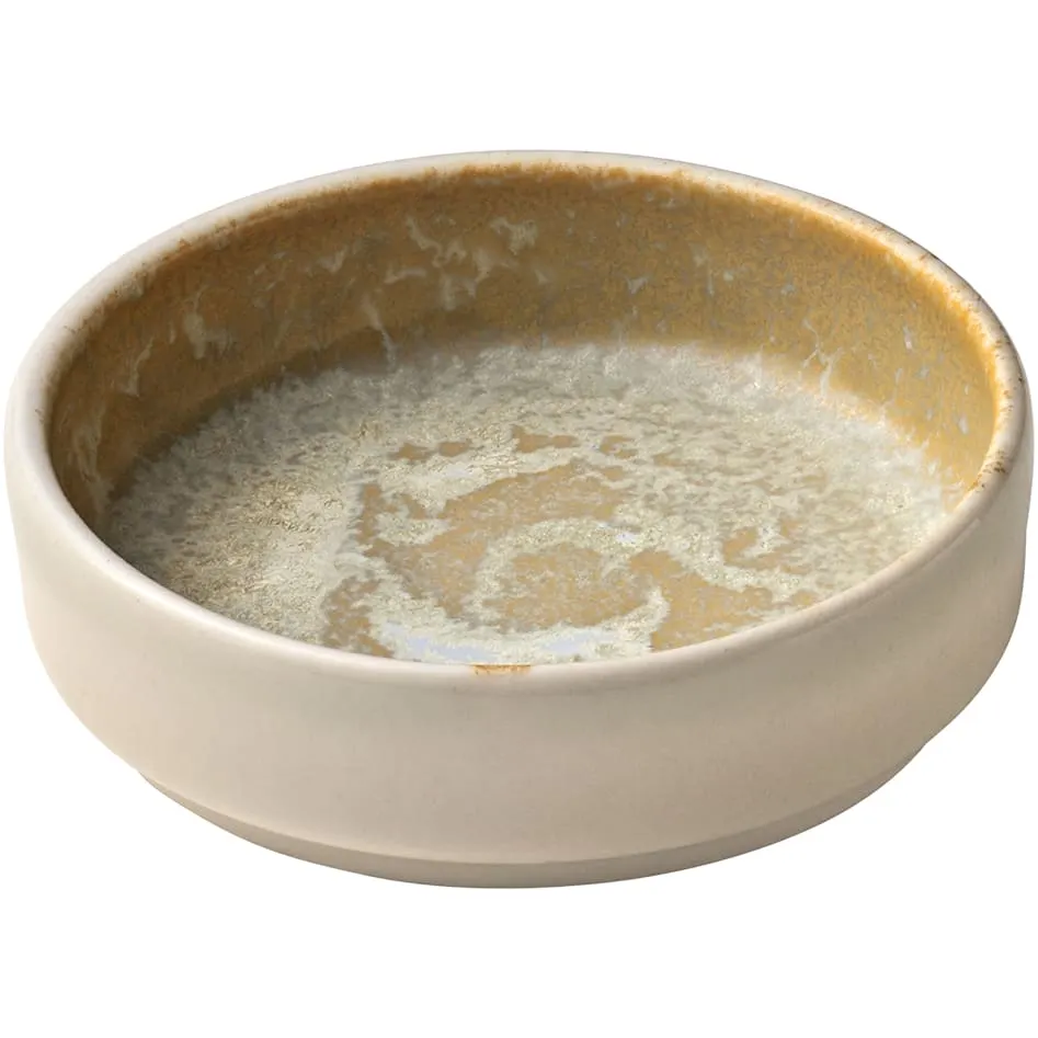 Heart & Soul 801610841000100 Porcelain Bowl 3" Diameter x 0.91" Height Breeze Finish - 12/Case
