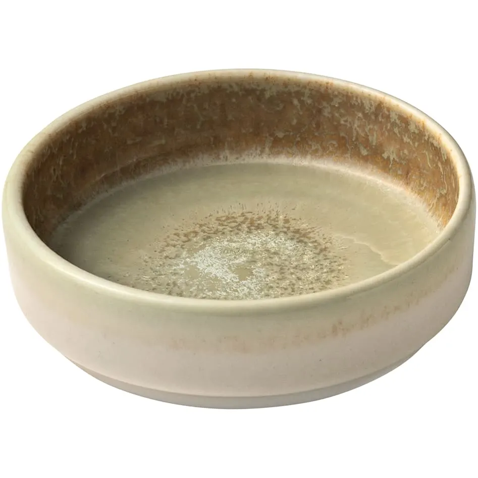 Heart & Soul 801610841000104 Round Porcelain Bowl, 3" Diameter x 0.91" Height, Thyme - 12/Case