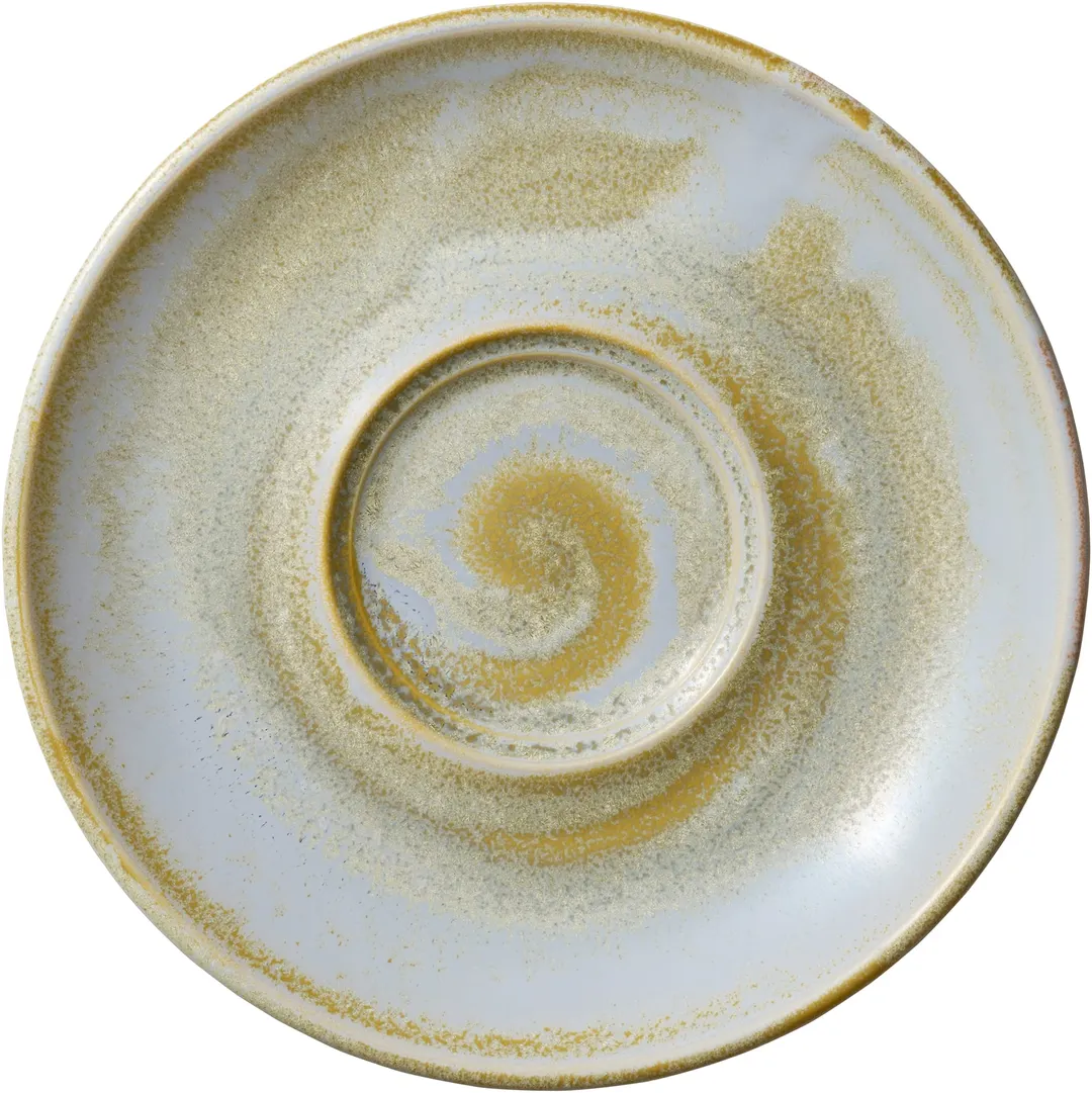 Heart & Soul 801693441000100 Round Porcelain Saucer 6.1" Diameter Breeze Finish, 6.0"-6.49" - 6/Case