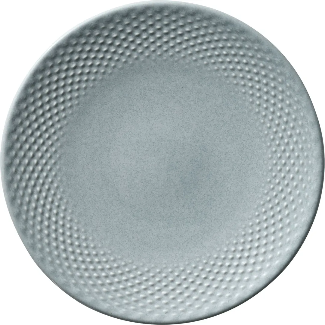 Libbey 802121741000201 Round Coupe China Plate, 6-3/4" Dia x 3/4" H, Sky Microwave Oven Safe - 6/Case