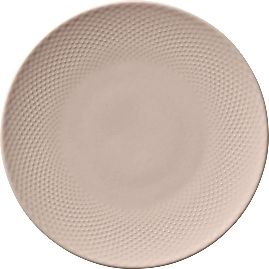 Libbey 802122441000202 - 9½" Coupe Rim China Plate, Blush, Dishwasher Safe, 9.5" Dia, 1" H - 6/Case