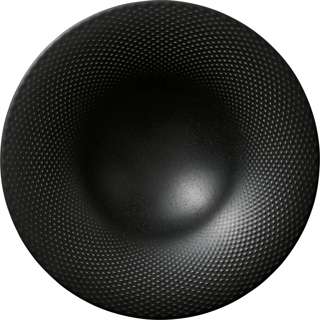 Libbey 802132741000204 - 10-5/8" Round Coupe China Plate, 13.5 oz, Coal, Dishwasher Safe - 3/Case