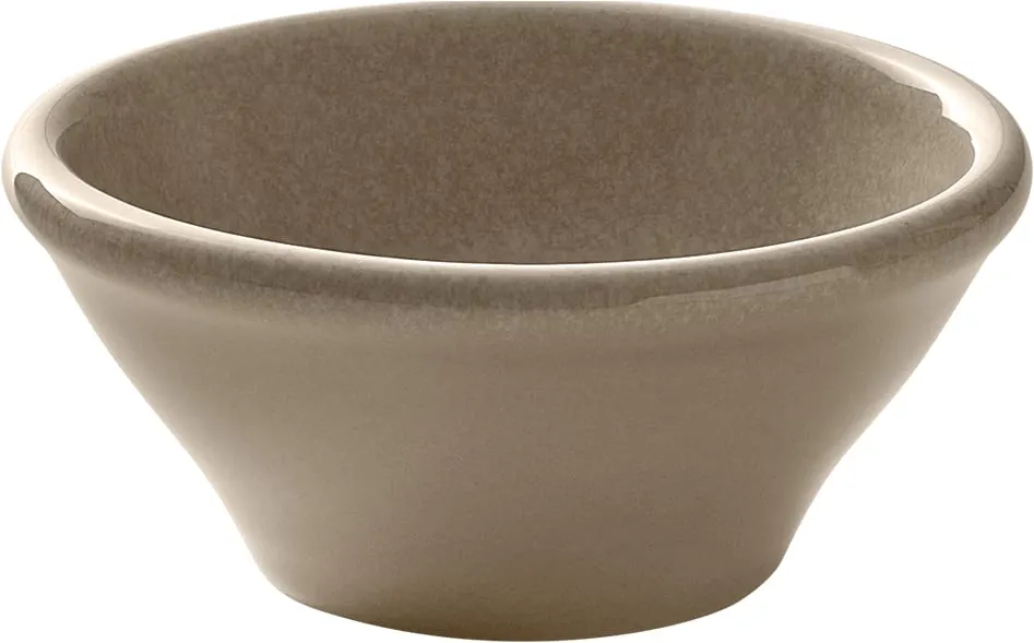 Libbey 802610841000203 Dip Dish Bowl, 2.4 Oz, 3" Dia x 1-5/8" H, Almond, Dishwasher Oven Safe - 6/Case