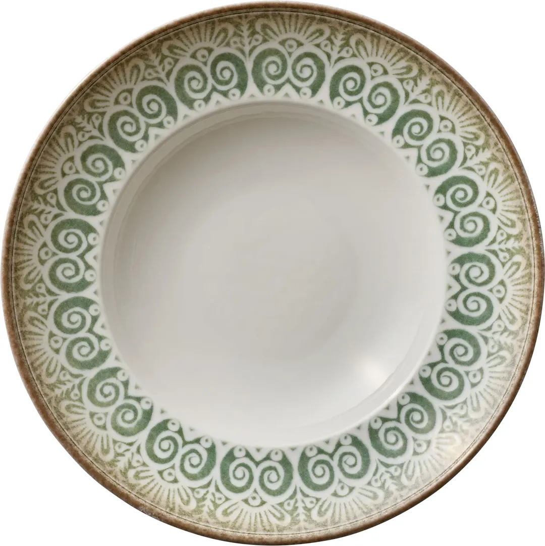 Libbey 803012741000401 - 10-7/8" Coupe China Plate, 13.5 oz, Jade, Microwave Oven Safe - 6/Case
