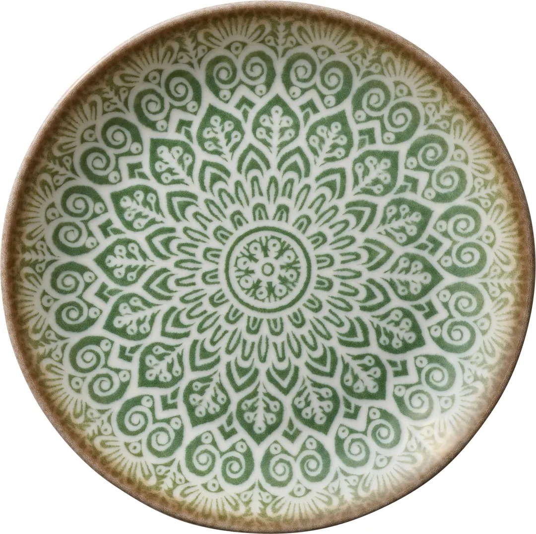 Libbey 803122141000401 8¼" China Plate Jade, 8.25" Dia x 1" H, Dishwasher Safe - 6/Case