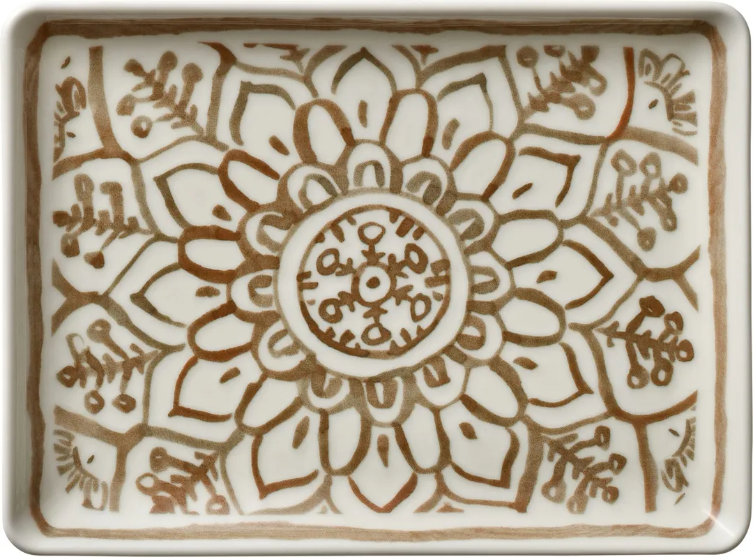 Libbey 803212341000402 China Platter, 9-1/4" x 6-7/8" x 1" Sienna, Microwave Oven Safe - 6/Case