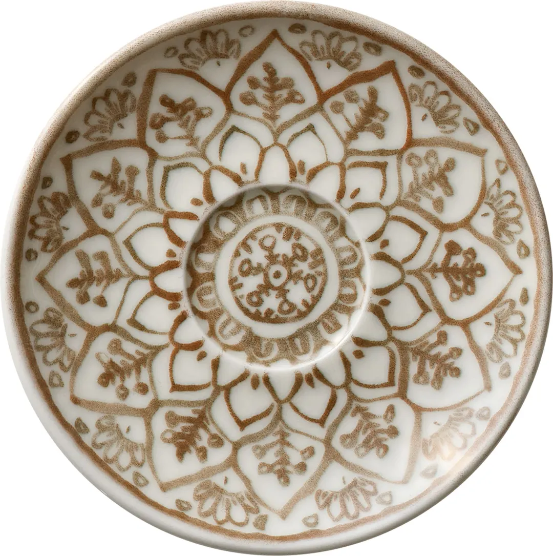 Libbey 803690941000402 - Round 4.5" Sienna Saucer, China, Dishwasher Microwave Oven Safe - 6/Case