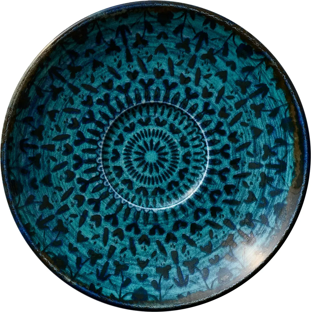 Libbey 803692241000301 - Saucer 5-3/4" Dia x 7/8" H, Blue-Black, Dishwasher Microwave Safe - 6/Case