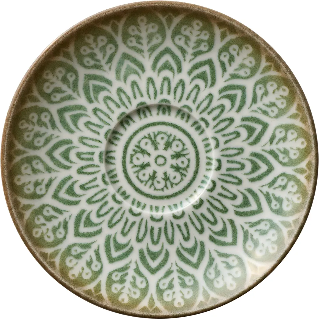 Libbey 803692241000401 - Jade Saucer, 5-3/4" Dia x 7/8" H, China, Microwave Safe - 6/Case