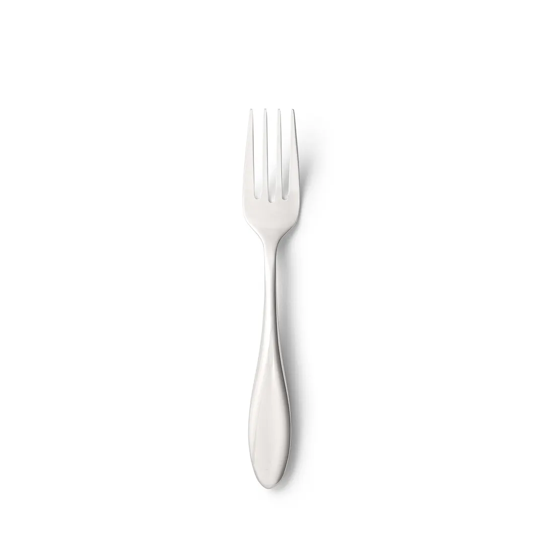 Libbey 835038 Salad Fork - 7" Ergonomic Handle, Polished 18/8 Stainless Steel, Ada Finish - 12/Case