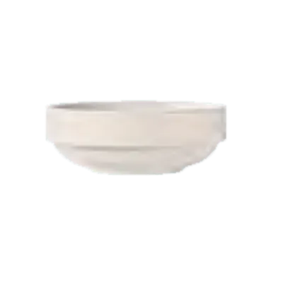 Libbey 840-330-002 Nestabowl - 6 oz Round White Porcelain Bowl, 4" Dia x 1.5" H, Stackable - 36/Case