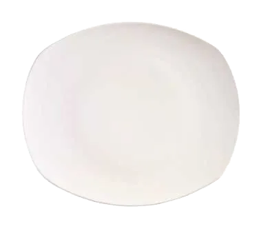 Libbey 840-436B Oblong China Plate, 8" x 7", Bright White Porcelain with Coupe Rim - 24/Case