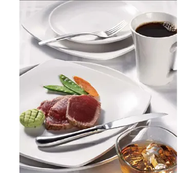 Libbey 840-438C China Plate – 10½" Round Coupe Rim, Bright White Porcelana™ Porcelain, 12/Case