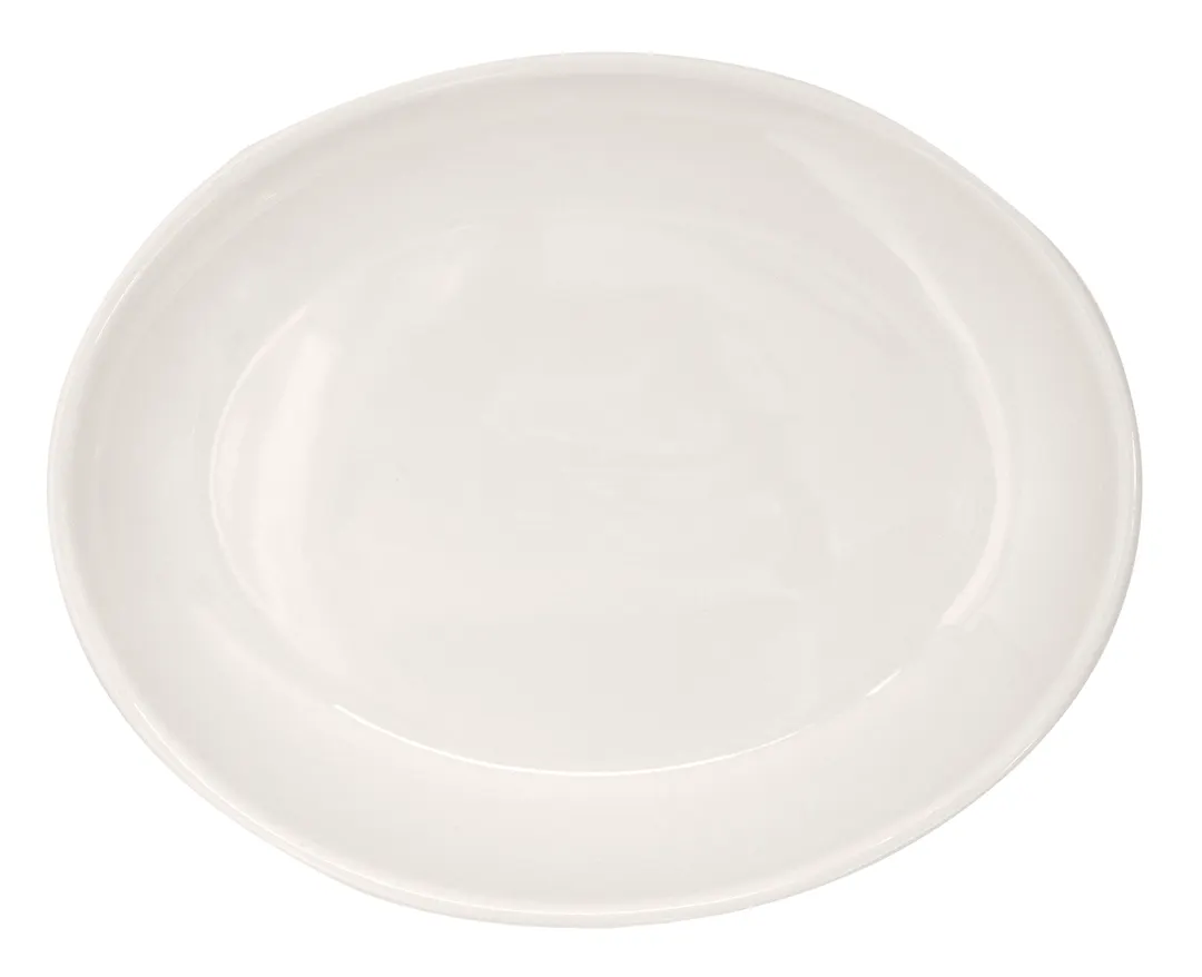 Libbey 840-520R-99 China Platter – Oval Coupe, White Porcelain, 11½" x 9¼" Curved Edge, 12/Case