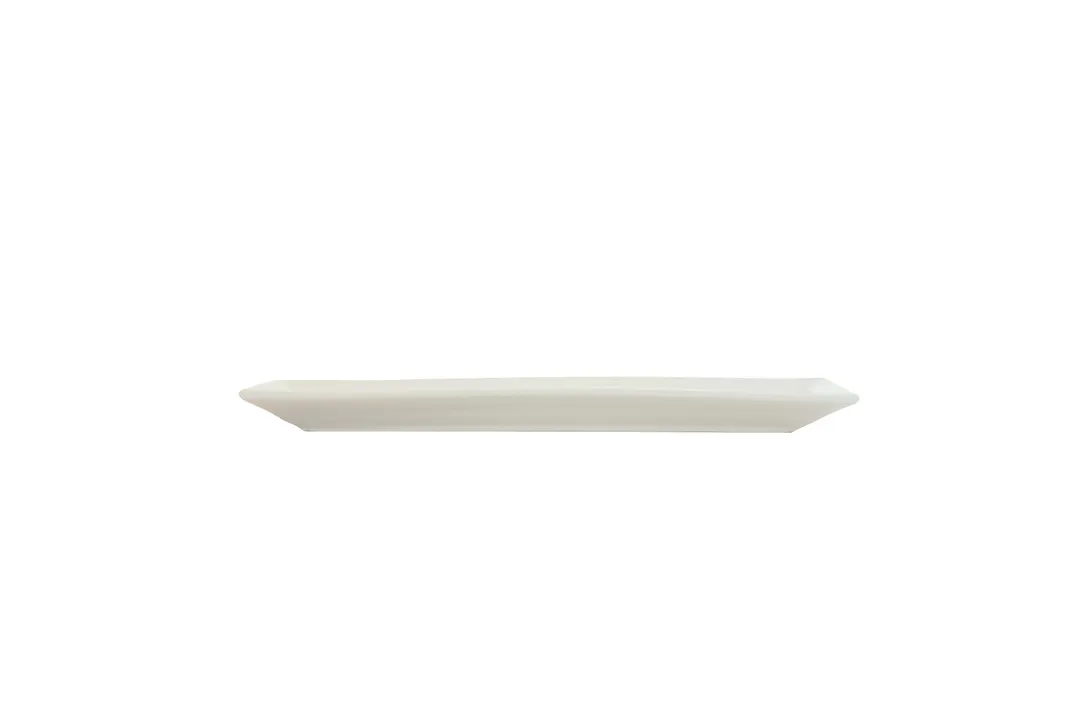 Libbey 840-800-099 Rectangular China Plate, 12" x 6", Cream White Porcelana - 12/Case