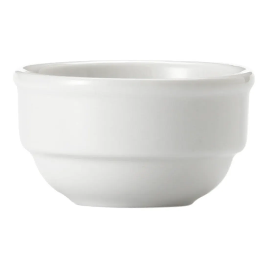 Libbey 840-901-015 Mini Ramekin, 1.5 oz White Porcelain, 2.5" Dia x 1.5" H, Rolled Edge - 36/Case