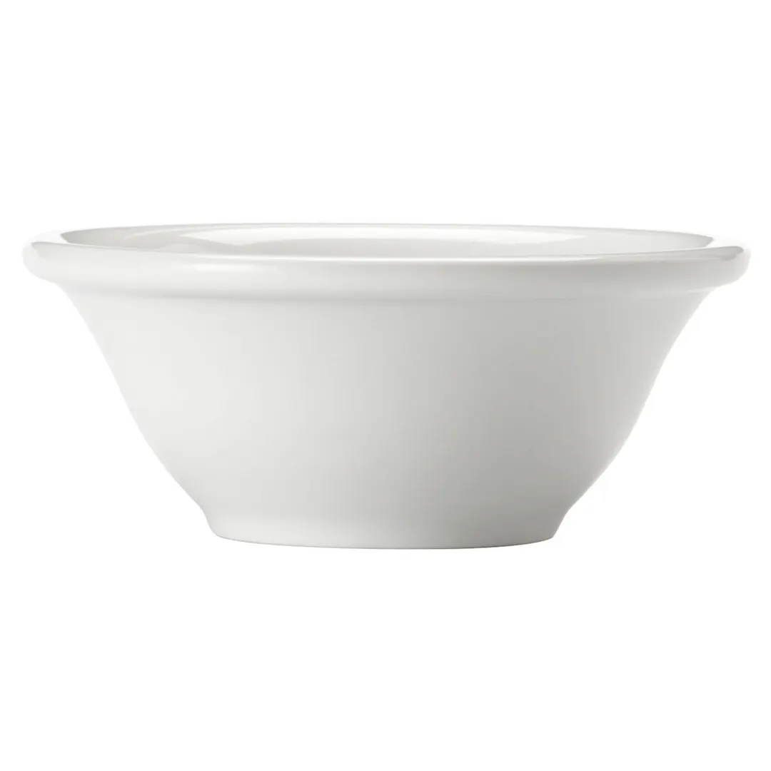 Libbey 840-901-065 Fruit Bowl 6.5 oz (4" Dia x 2" H) Round Porcelain White Edge - 36/Case