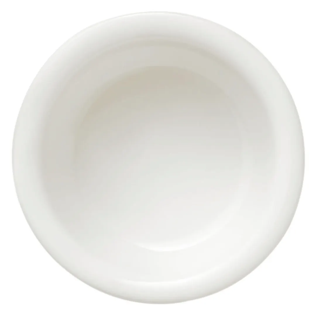 Libbey 840-901-112 China Ramekin, 1.5 oz (2½" Dia x 1⅛" H) Bright Porcelain Edge - 48/Case