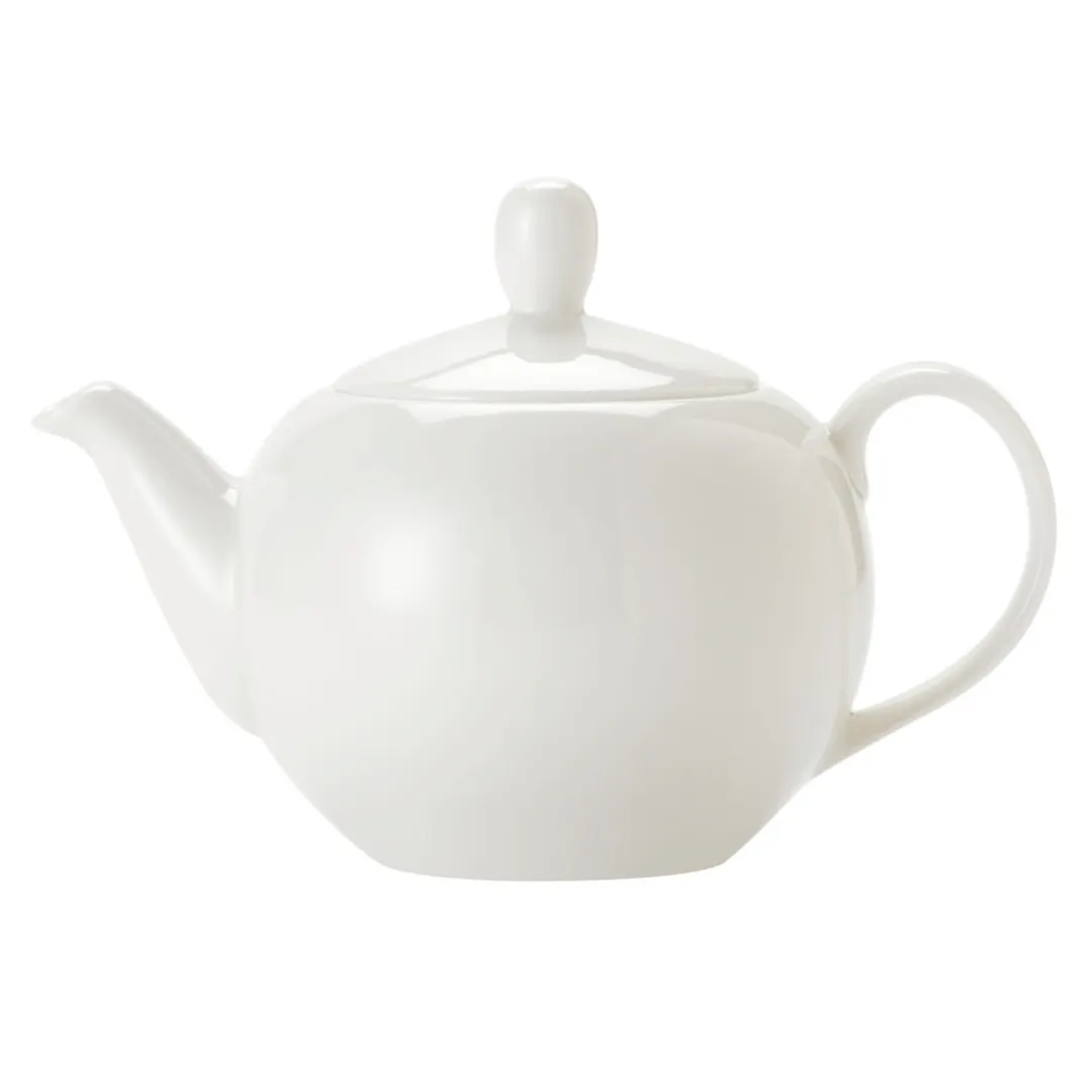 Libbey 840-901-152 Porcelain Teapot, 15.25 oz, 2.875" Dia x 3.25" H, Bright White Finish - 12/Case