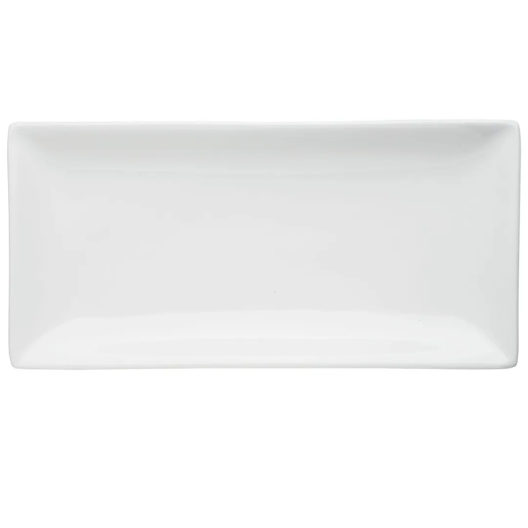 Libbey 840-901-157 Sushi Platter 15" x 7¼" x 1¼" White Porcelana™ Porcelain - 6/Case