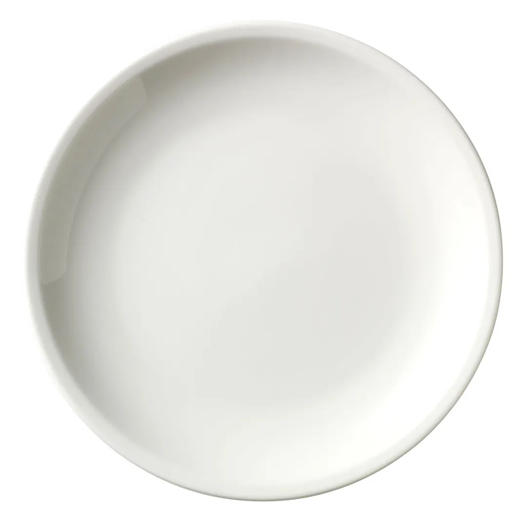 Libbey 840-901-814 China Plate – 8¼" Round Porcelain Plate, Bright White, Narrow Rim - 24/Case