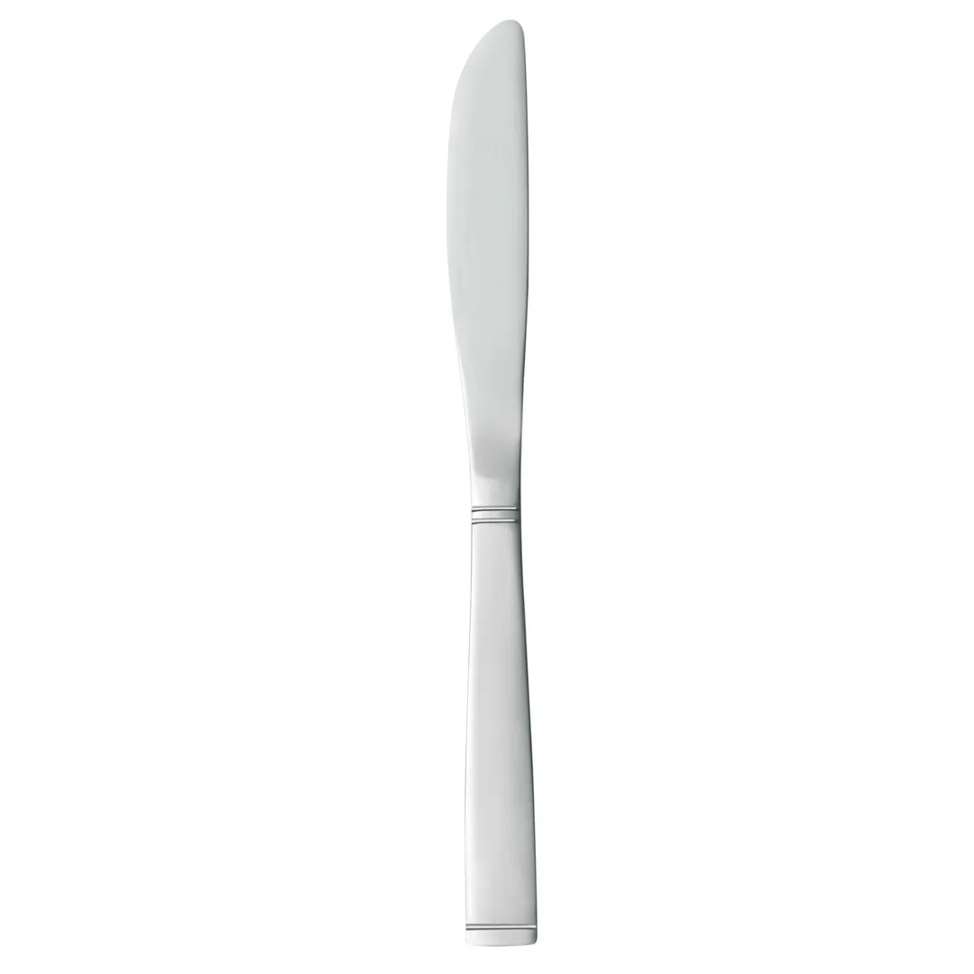 Libbey 8587922 Dessert Knife – 9-1/8" Fluted Blade, Satin Handle, 18/0 Stainless Steel - 36/Case