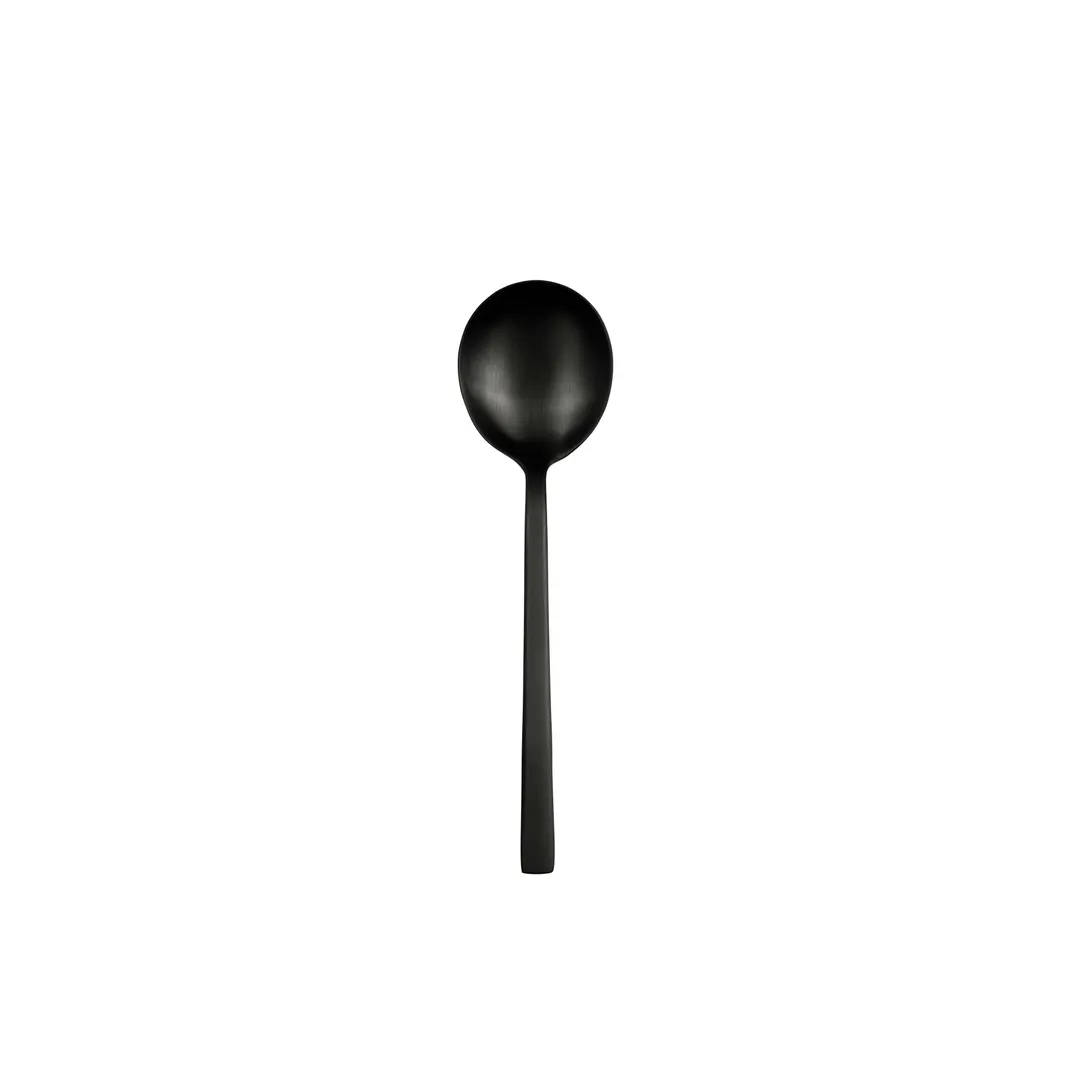 Libbey 863001 Teaspoon, 6-1/8" Satin Noir Finish, 18/0 Stainless Steel, 5-6" Length - 36/Case