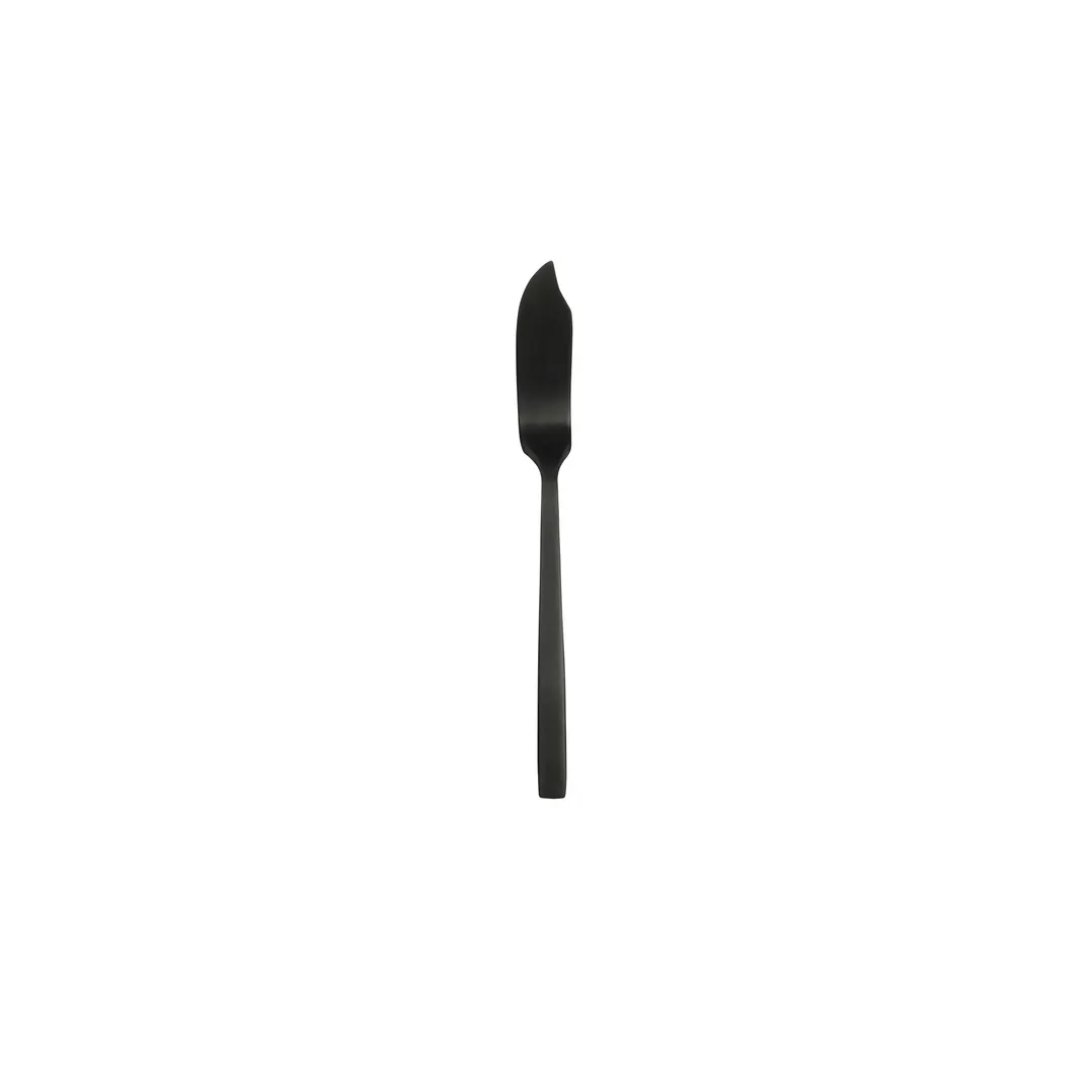 Libbey 863053 Butter Spreader - 5¼" Satin Noir Finish, 18/0 Stainless Steel, 5-6" Length - 36/Case
