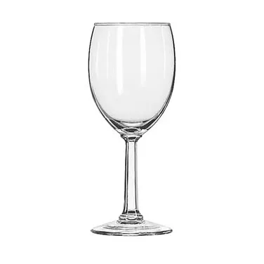 Libbey 8756 Goblet Glass, 10.25 oz, Tempered, Safedge® Rim, H7-1/8" T2-5/8" B2-3/4" D3", -36/Case