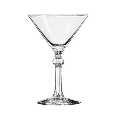 Libbey 8876 Cocktail Glass – 6-1/2 oz Stemmed, Tempered Glass, Safedge® Rim, H 6" D 4-1/4" - 36/Case