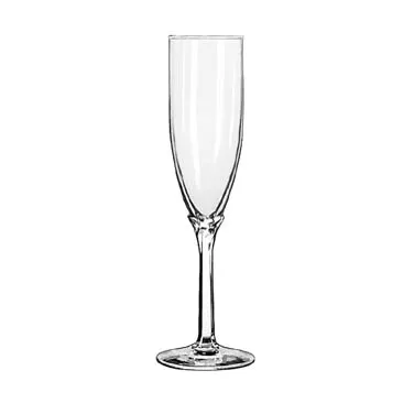 Libbey 8995 Flute Glass – 6 oz, 8‑7/8" Height, Stem Base, Tempered Glass, Safedge® Rim – 12/Case