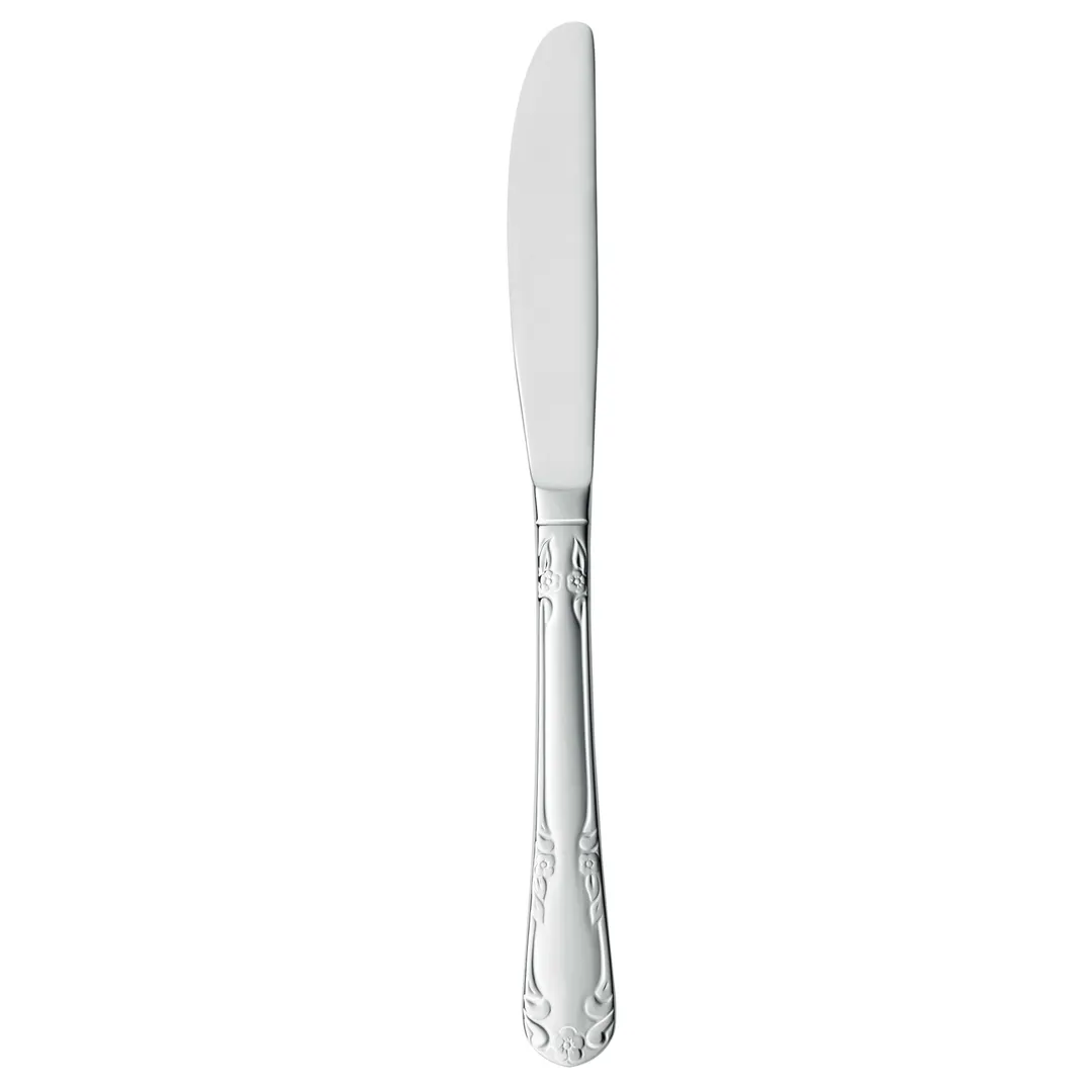 Libbey 9015262 Dinner Knife – 8¼" Fluted, Solid Handle, 18/0 Stainless Steel, Astor II – 36/Case