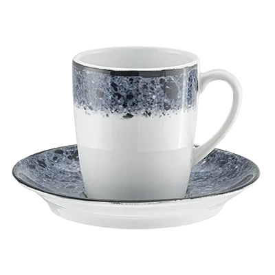 Schonwald 9015270-63076 - Tall Porcelain China Cup, 6-3/4 Oz 2-7/8" Dia., Blue Stone Finish - 12/Case