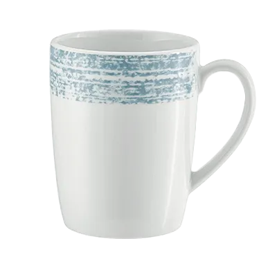 Schonwald 9015630-63072 China Mug, 10-1/8 Oz Porcelain, Blue, 4" H x 3-1/8" T x 2-1/2" D - 6/Case