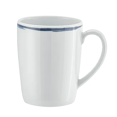 Schonwald 9015630-63075 Mug, 10-1/8 Oz Porcelain, Dark Blue, 4" H x 3-1/8" W x 2-1/2" D - 6/Case
