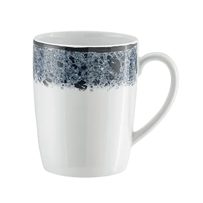 Schonwald 9015630-63076 China Mug 10-1/8 oz Stone Porcelain Blue Stone 4"H 3-1/8"W 2-1/2"D - 6/Case