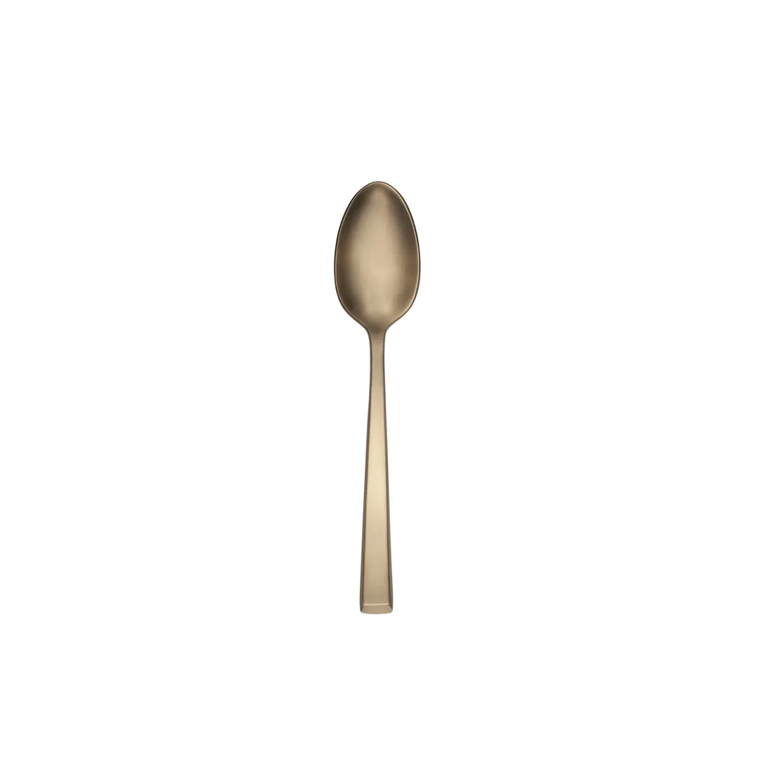 Reserve by Libbey 902001 Teaspoon 6-3/8" 18/10 Stainless Steel Santorini Gold Satin Finish - 12/Case