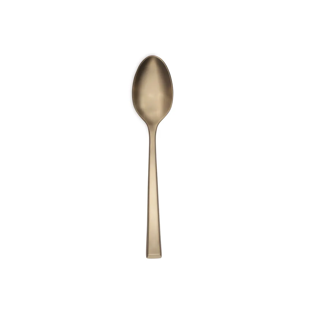 Reserve by Libbey 902 002 - Dinner Spoon, 7-1/4" 18/10 Stainless Steel, Gold Satin Finish - 12/Case