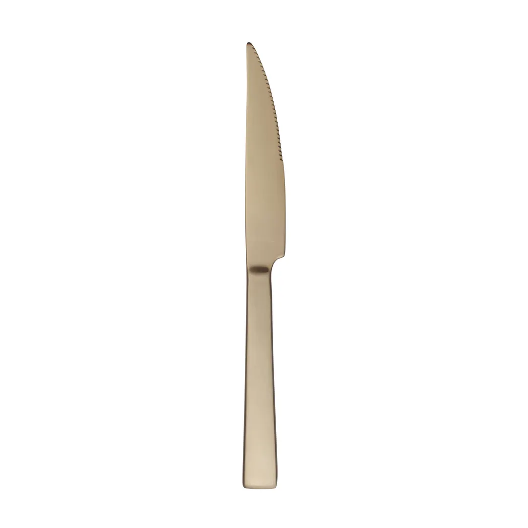 Reserve by Libbey 902 5762 Steak Knife, 9.5" Blade, 13/0, 18/10 Handle, Satin Finish - 12/Case