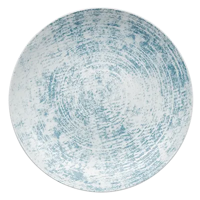 Schonwald 9021322-63072 - 8¼" Round Coupe Rim Plate, Scratch‑Resistant Porcelain, Blue, 6/Case