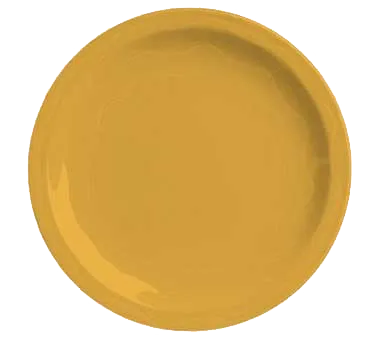 Libbey 903033011 - 10¼" Round Porcelain Plate, Saffron Foot, Cantina Pattern, Vitrified, 12/Case
