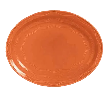 Libbey 903034008 China Platter Oval 11½" x 9¼" Porcelain Cantina® Pattern Rimmed - 12/Case