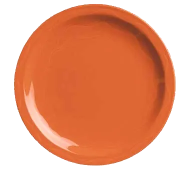 Libbey 903034009 - 6¼" Round Porcelain China Plate, Cayenne Cantina® Pattern, Vitrified Foot, 12/Case